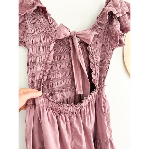 Sea New York | Heidi Heart Quilt Flutter Midi Dress | Sz S - Picture 8 of 13